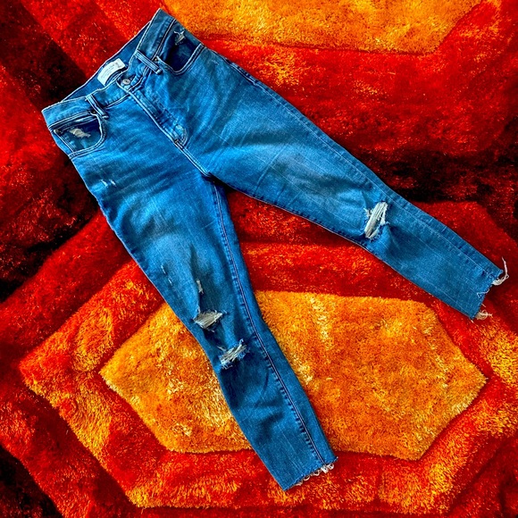 ABERCROMBIE SUPER SKINNY ANKLE HIGH RISE - Picture 7 of 9